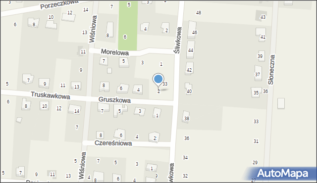 Biskupice, Gruszkowa, 2, mapa Biskupice