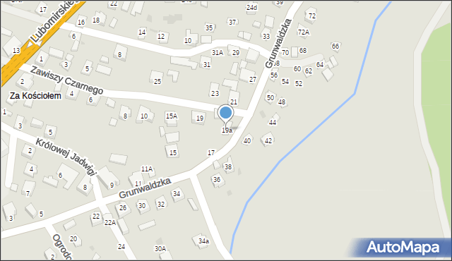 Boguchwała, Grunwaldzka, 19a, mapa Boguchwała