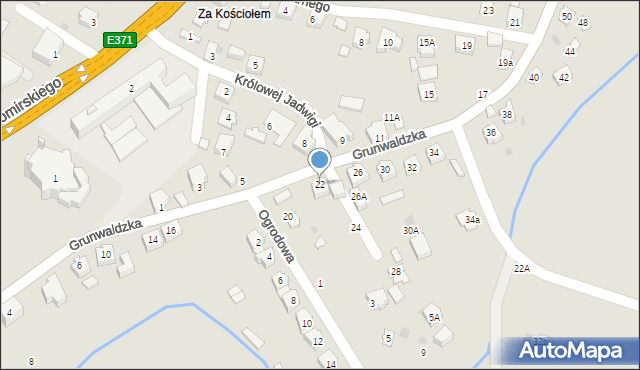 Boguchwała, Grunwaldzka, 22, mapa Boguchwała