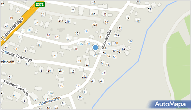 Boguchwała, Grunwaldzka, 27, mapa Boguchwała