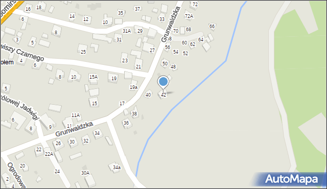 Boguchwała, Grunwaldzka, 42, mapa Boguchwała