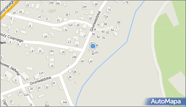 Boguchwała, Grunwaldzka, 44, mapa Boguchwała