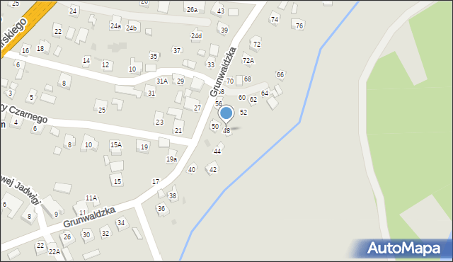 Boguchwała, Grunwaldzka, 48, mapa Boguchwała