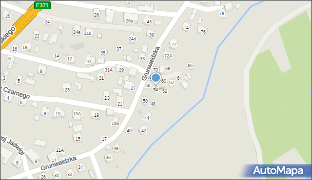 Boguchwała, Grunwaldzka, 54, mapa Boguchwała