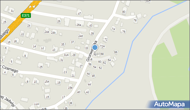 Boguchwała, Grunwaldzka, 70, mapa Boguchwała