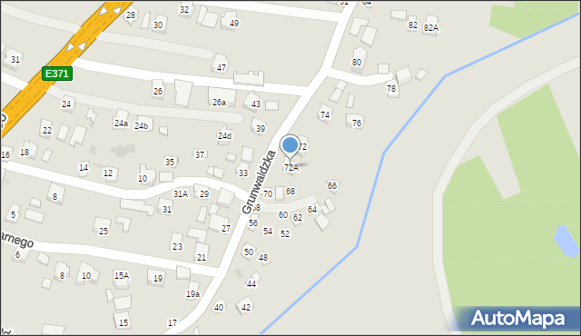 Boguchwała, Grunwaldzka, 72A, mapa Boguchwała