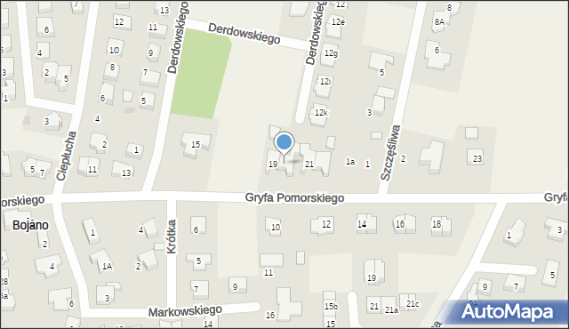 Bojano, Gryfa Pomorskiego, 19A, mapa Bojano