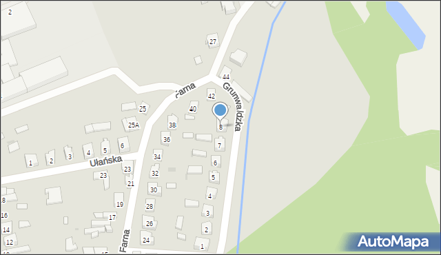 Bolimów, Grunwaldzka, 8, mapa Bolimów