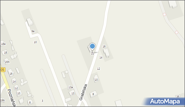 Boronów, Grabińska, 21, mapa Boronów