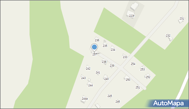 Borzestowo, Grodzisko, 237, mapa Borzestowo