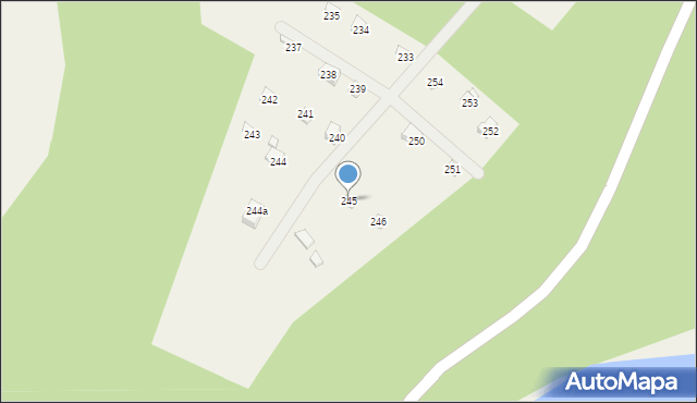 Borzestowo, Grodzisko, 245, mapa Borzestowo