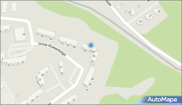 Braniewo, Grota-Roweckiego Stefana, gen., 54, mapa Braniewo