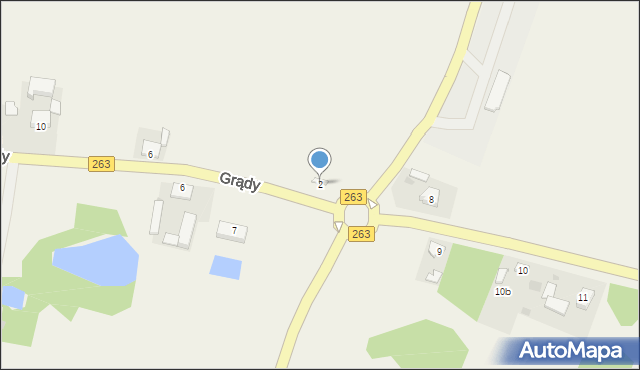 Brdów, Grądy, 2, mapa Brdów