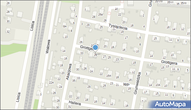 Brzeszcze, Grottgera Artura, 29, mapa Brzeszcze