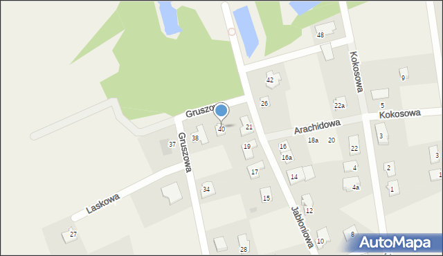 Brzozówka, Gruszowa, 40, mapa Brzozówka