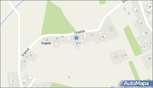 Bucze, Grądzik, 32, mapa Bucze