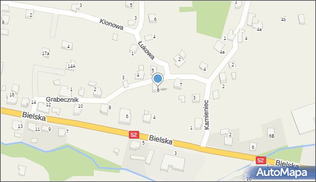 Bujaków, Grabecznik, 6, mapa Bujaków