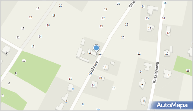 Bukowiec, Grabowa, 13, mapa Bukowiec
