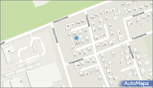 Bydgoszcz, Gradowa, 29, mapa Bydgoszczy