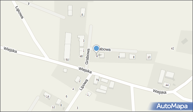 Cewlino, Grabowa, 4, mapa Cewlino