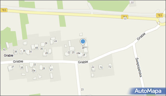 Chełm, Grabie, 19, mapa Chełma