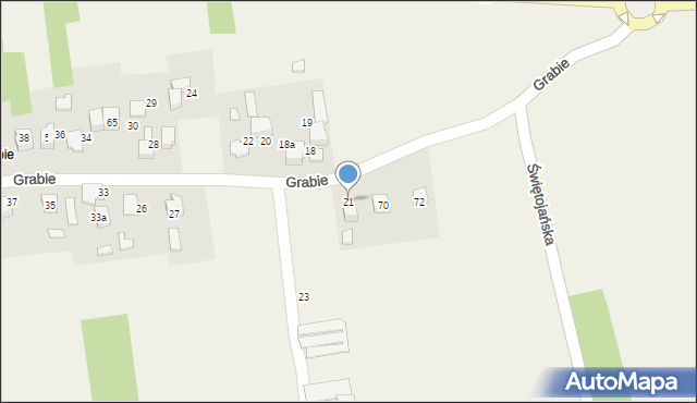 Chełm, Grabie, 21, mapa Chełma