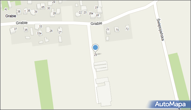 Chełm, Grabie, 23, mapa Chełma