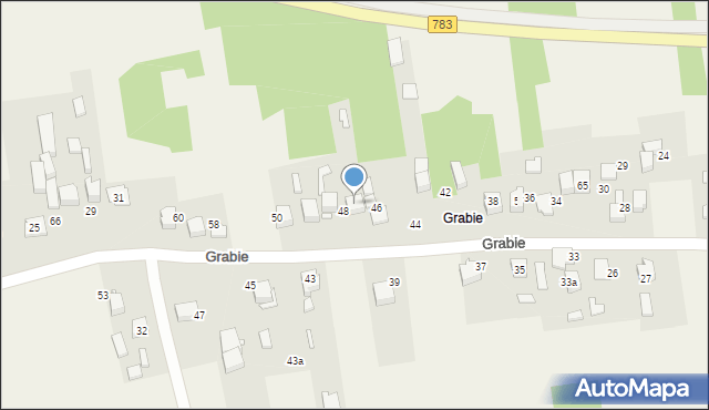 Chełm, Grabie, 49, mapa Chełma