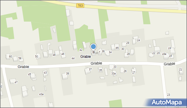 Chełm, Grabie, 57, mapa Chełma