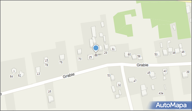 Chełm, Grabie, 66, mapa Chełma