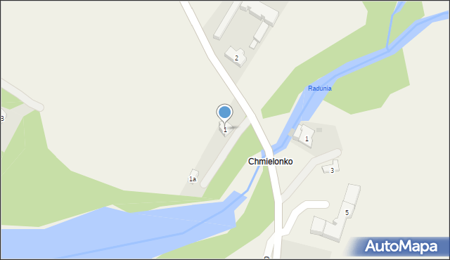 Chmielno, Gryfa Pomorskiego, 1, mapa Chmielno