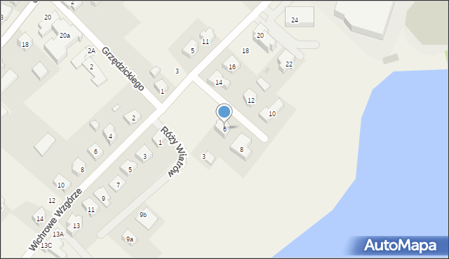 Chmielno, Grzędzickiego Bernarda, 6, mapa Chmielno