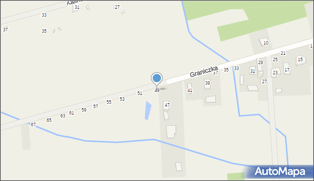 Chojnów, Graniczka, 49, mapa Chojnów