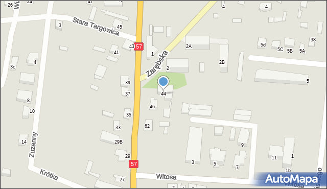 Chorzele, Grunwaldzka, 44, mapa Chorzele
