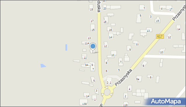 Ciechanów, Gruduska, 13, mapa Ciechanów