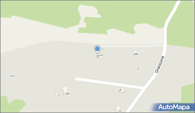 Ciężkowice, Graniczna, 13, mapa Ciężkowice