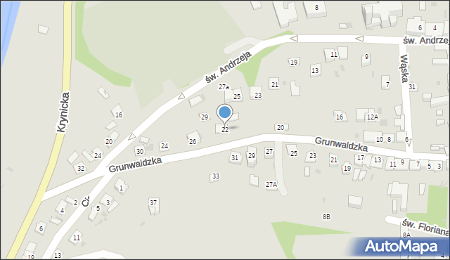 Ciężkowice, Grunwaldzka, 22, mapa Ciężkowice