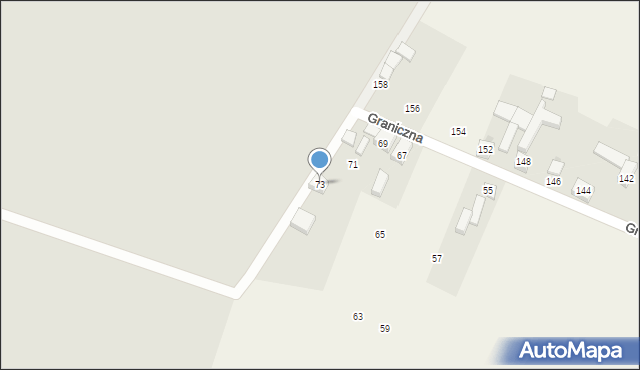 Cynków, Graniczna, 73, mapa Cynków