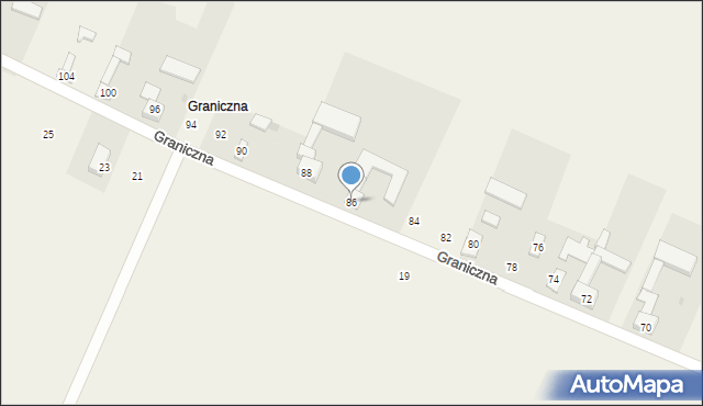 Cynków, Graniczna, 86, mapa Cynków