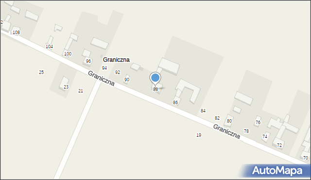 Cynków, Graniczna, 88, mapa Cynków