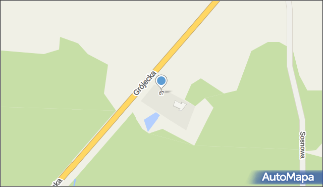 Czaplinek, Grójecka, 67, mapa Czaplinek