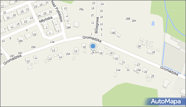 Czapury, Gromadzka, 17, mapa Czapury