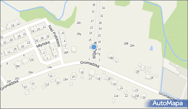 Czapury, Gromadzka, 28d, mapa Czapury