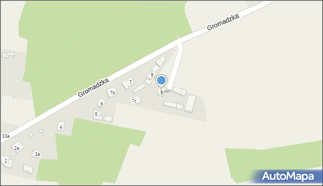 Czapury, Gromadzka, 9, mapa Czapury