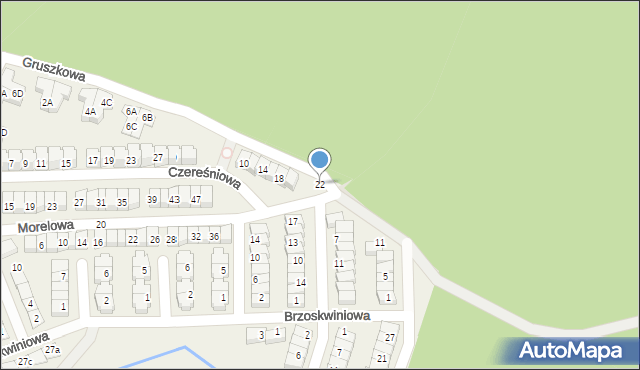 Czapury, Gruszkowa, 22, mapa Czapury