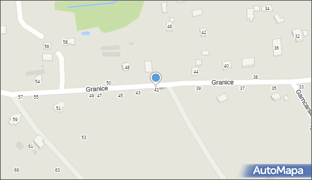 Czchów, Granice, 41, mapa Czchów