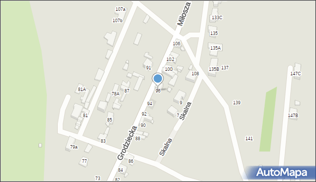 Czeladź, Grodziecka, 96, mapa Czeladź