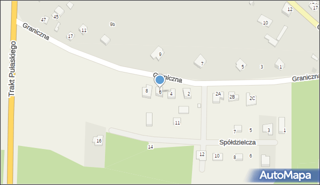 Czersk, Graniczna, 6, mapa Czersk