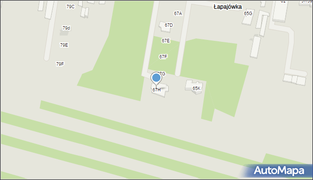 Częstochowa, Gruszowa, 67H, mapa Częstochowy