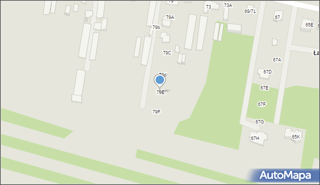 Częstochowa, Gruszowa, 79E, mapa Częstochowy